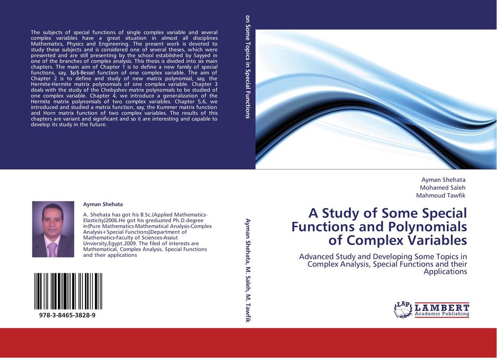 A Study of Some Special Functions and Polynomials of Complex Variables