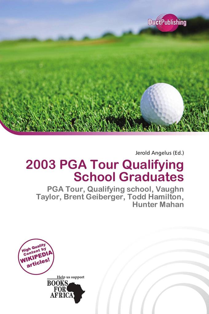 2003 PGA Tour Qualifying School Graduates