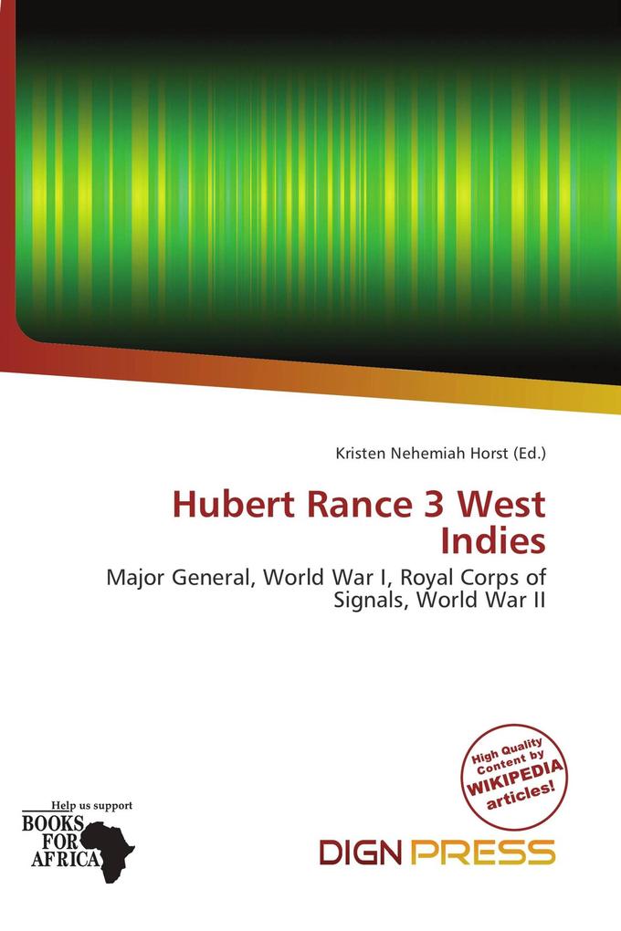 Hubert Rance 3 West Indies