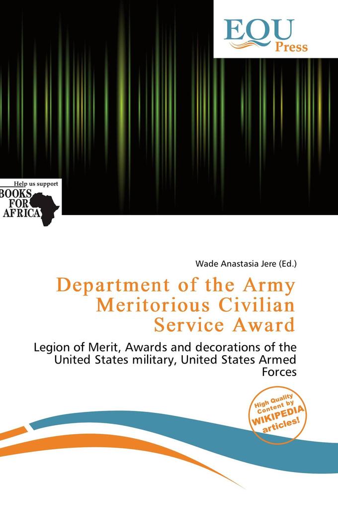 Department of the Army Meritorious Civilian Service Award
