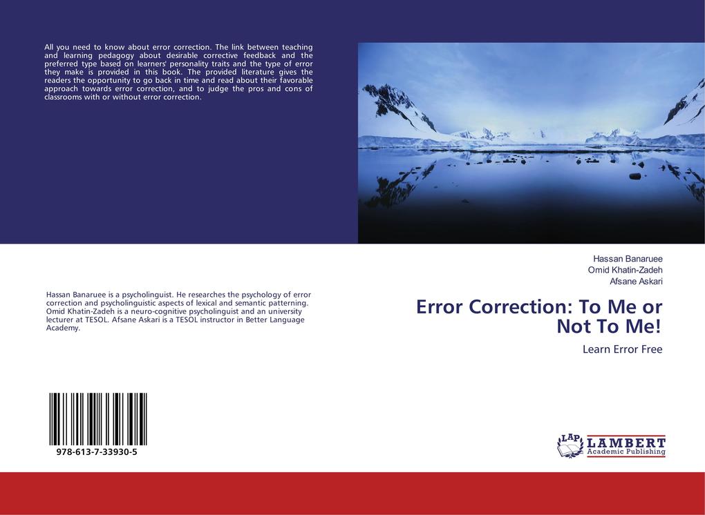Error Correction: To Me or Not To Me!
