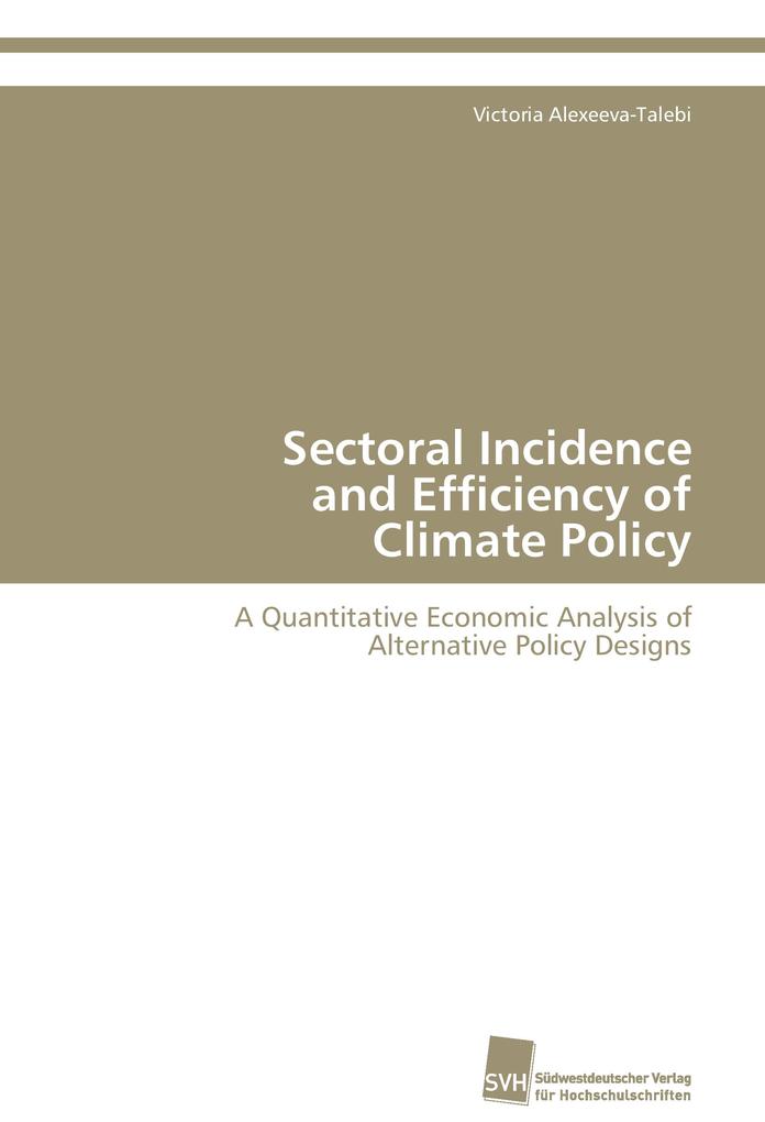 Sectoral Incidence and Efficiency of Climate Policy