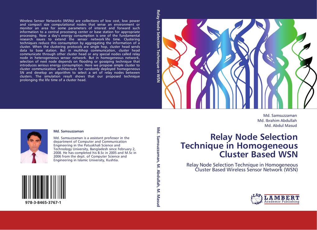 Relay Node Selection Technique in Homogeneous Cluster Based WSN