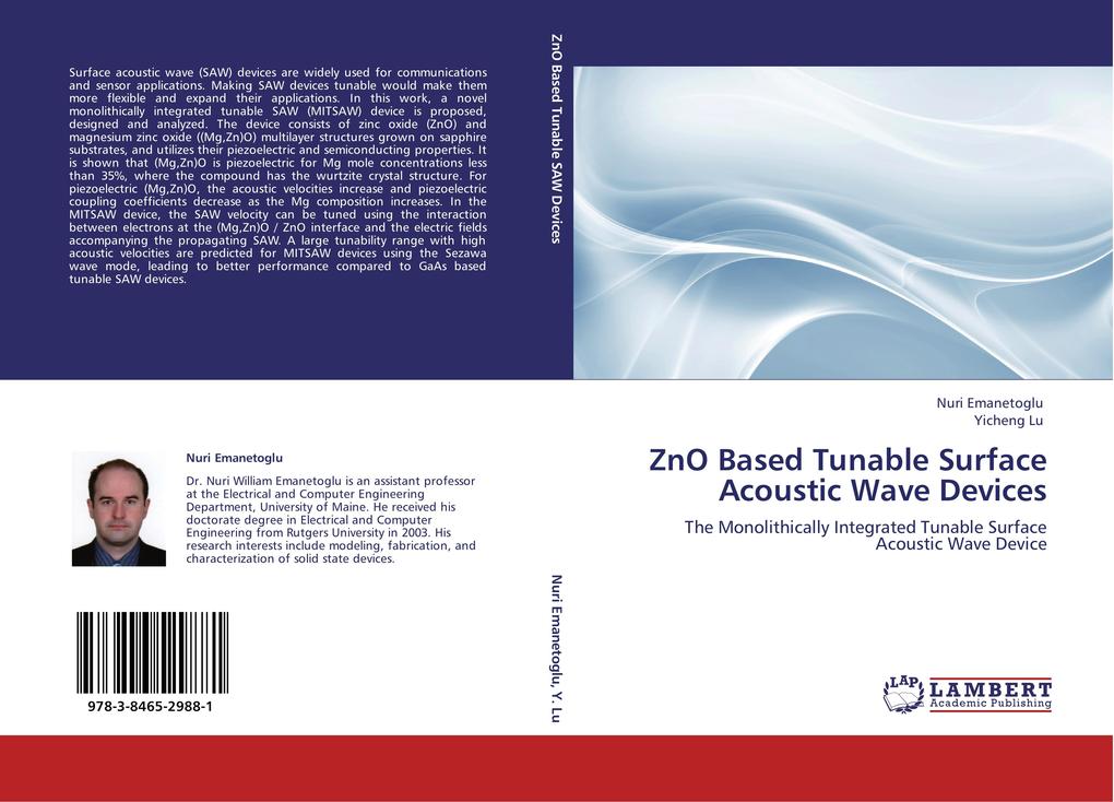 ZnO Based Tunable Surface Acoustic Wave Devices