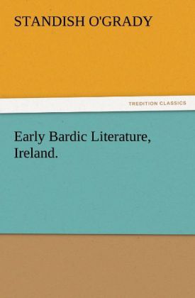 Early Bardic Literature Ireland.
