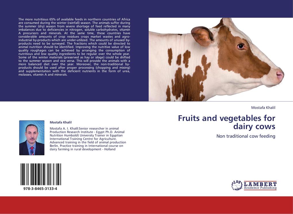 Fruits and vegetables for dairy cows als Buch von Mostafa Khalil - Mostafa Khalil