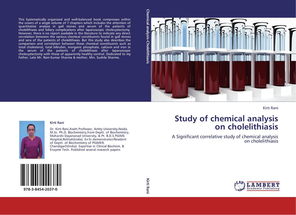 Study of chemical analysis on cholelithiasis