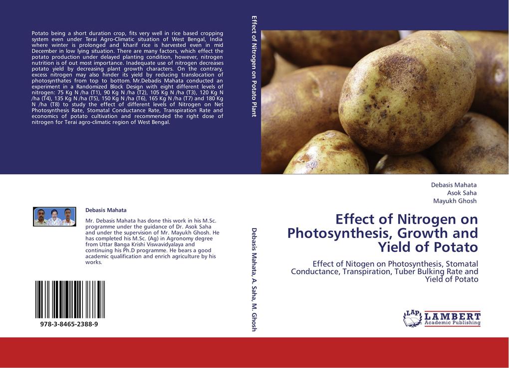 Effect of Nitrogen on Photosynthesis Growth and Yield of Potato