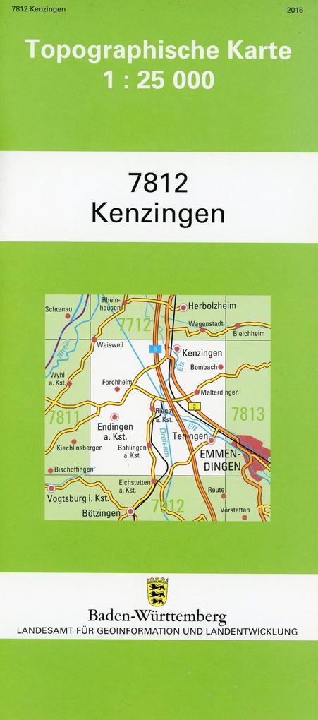 Topographische Karte Baden-Württemberg Kenzingen