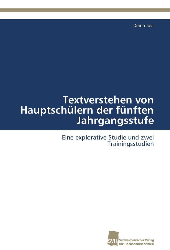 Textverstehen von Hauptschülern der fünften Jahrgangsstufe