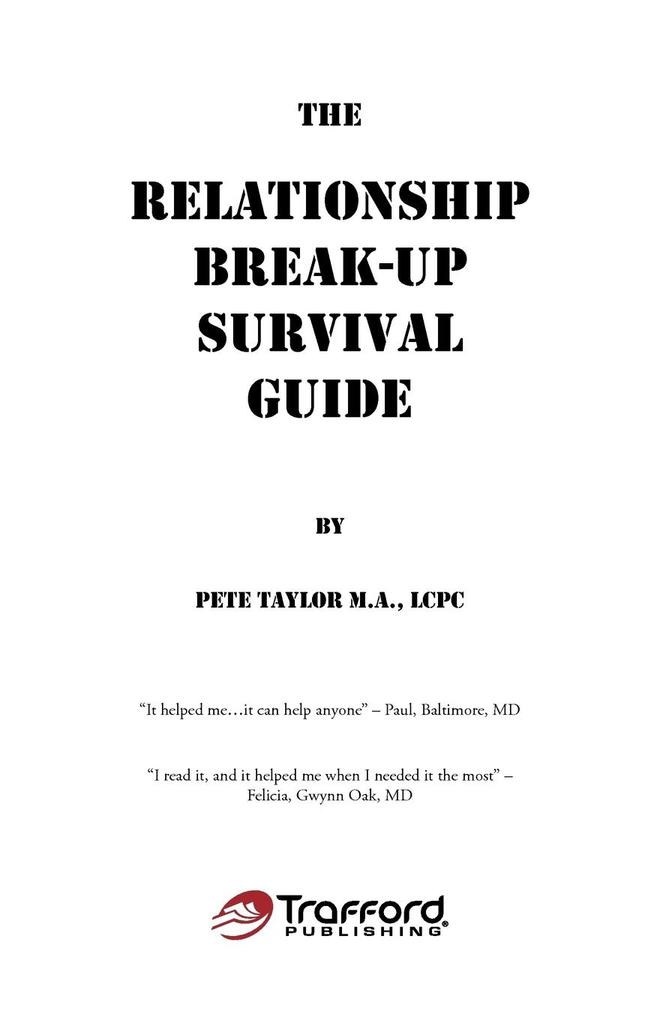 The Relationship Break-Up Survival Guide and Absolutely Positively the Easiest Anger Management Book You‘ll Ever Need