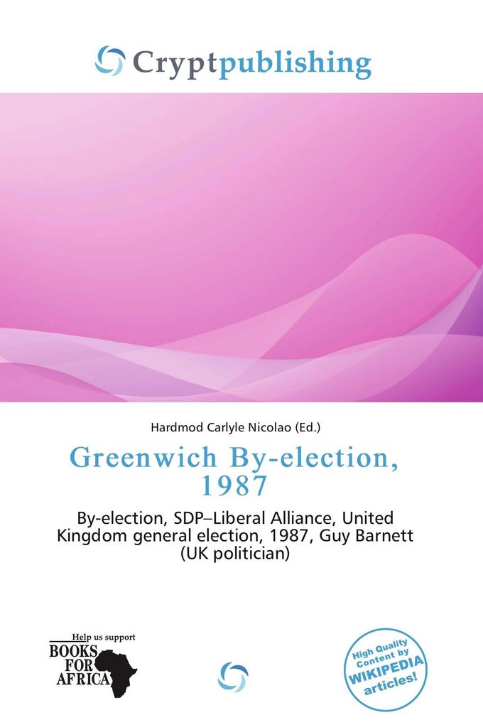 Greenwich By-election 1987