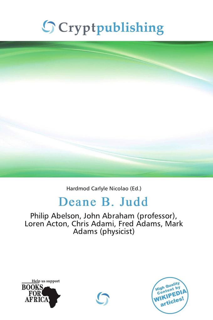 Deane B. Judd