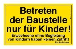 Corvus A600000 - Kids at work: Bauschild XXL für Kinder