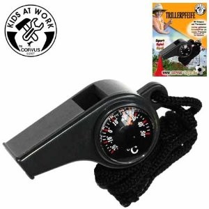 Corvus A400205 - Kids at work: Trillerpfeife mit Kompass und Thermometer