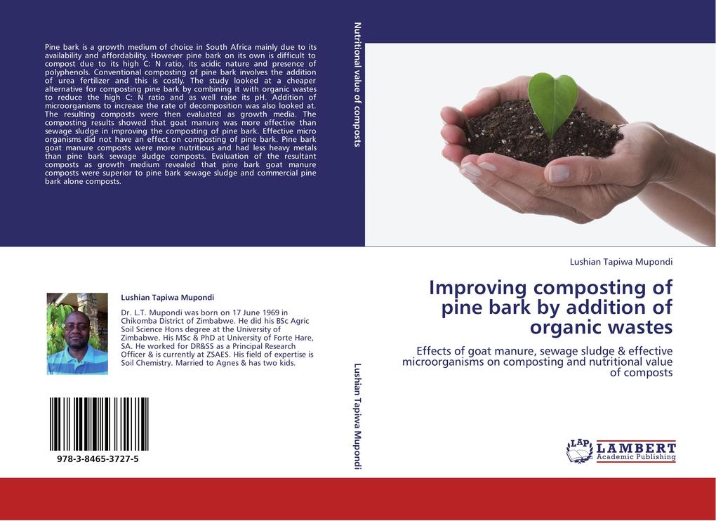 Improving composting of pine bark by addition of organic wastes