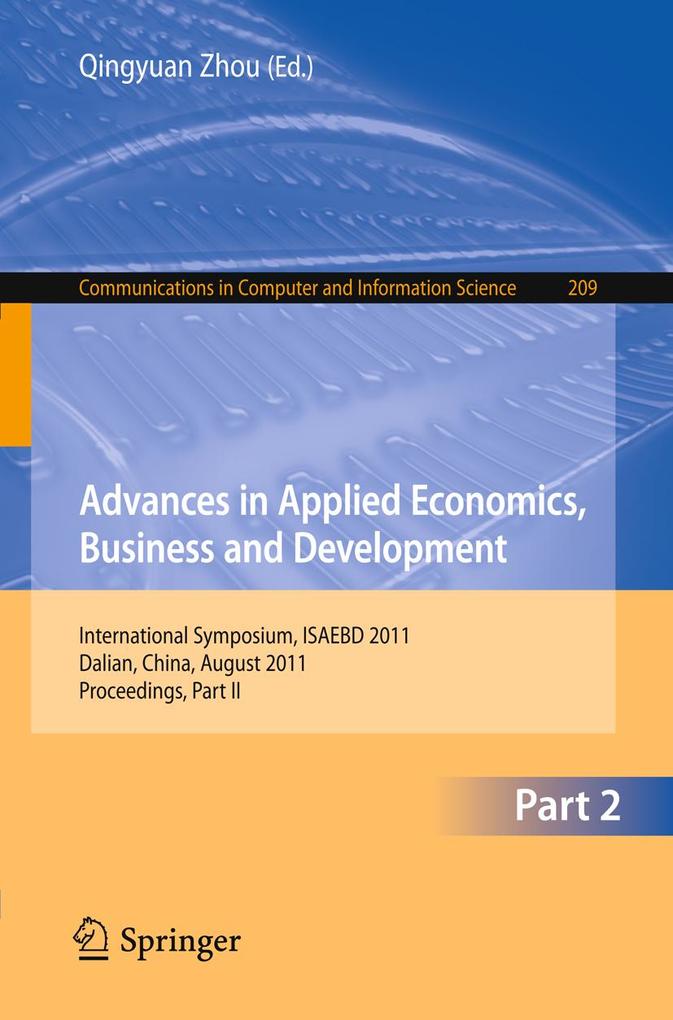 Advances in Applied Economics Business and Development