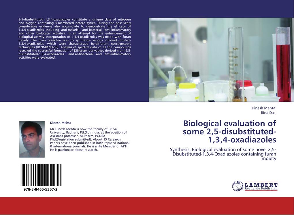Biological evaluation of some 25-disubstituted-134-oxadiazoles
