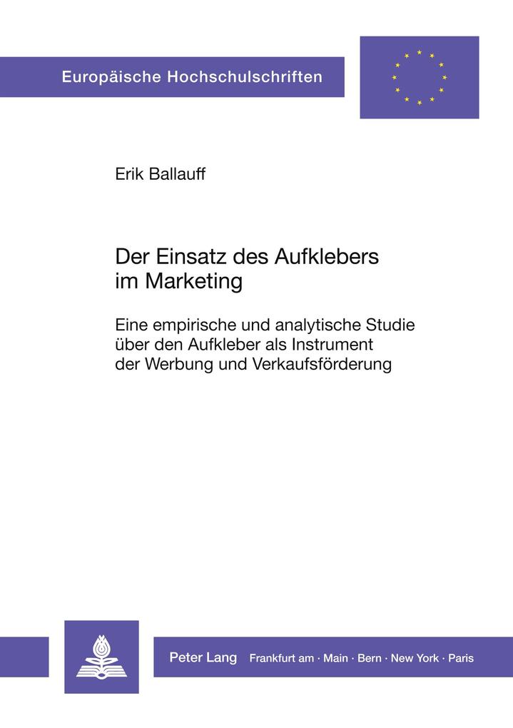Der Einsatz des Aufklebers im Marketing