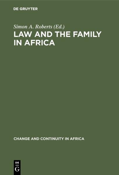 Law and the Family in Africa
