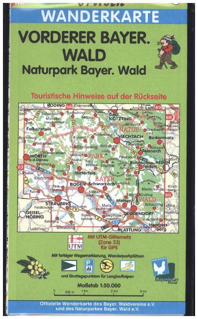 Image of Vorderer Bayerischer Wald / Naturpark Bayerischer Wald 1 : 50 000. Fritsch Wanderkarte