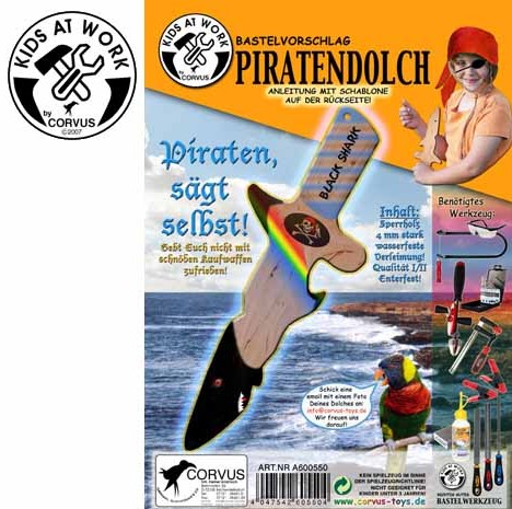 Corvus A600550 - Kids at work: Piraten-Dolch