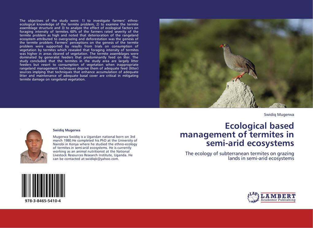 Ecological based management of termites in semi-arid ecosystems