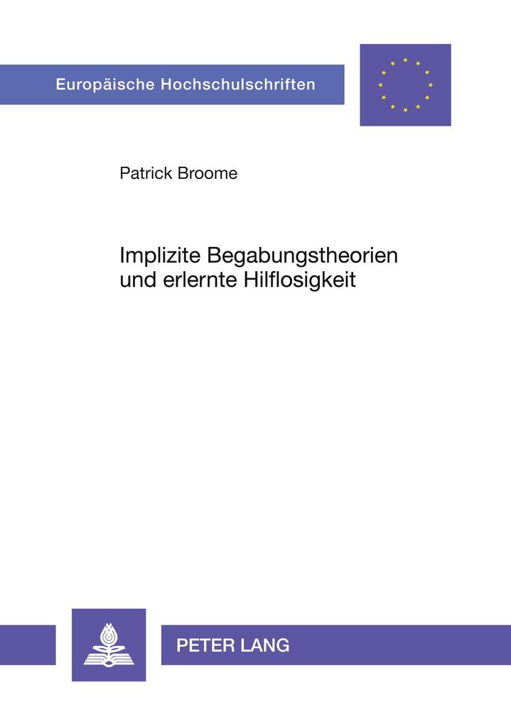 Implizite Begabungstheorien und erlernte Hilflosigkeit