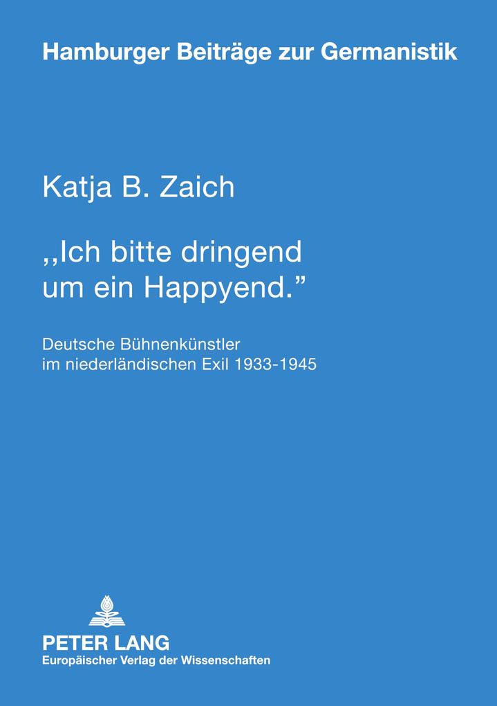 'Ich bitte dringend um ein Happyend.'