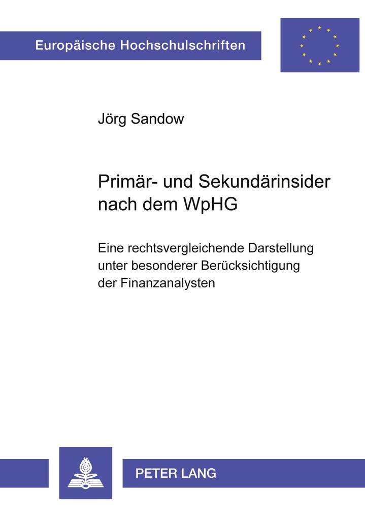 Primär- und Sekundärinsider nach dem WpHG