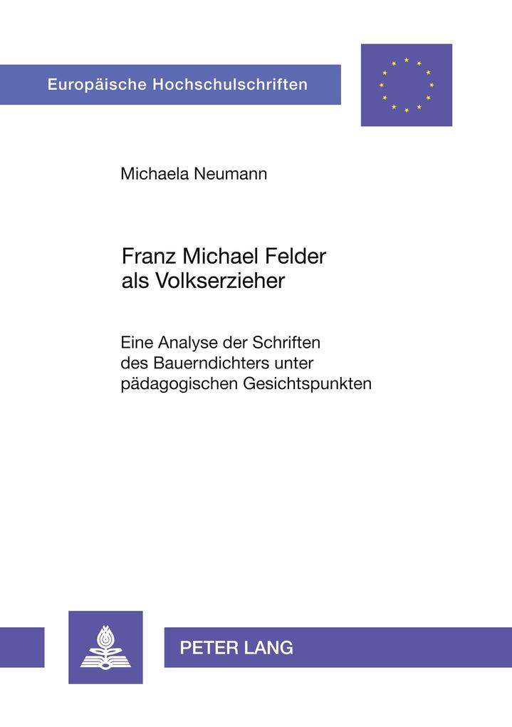Franz Michael Felder als Volkserzieher