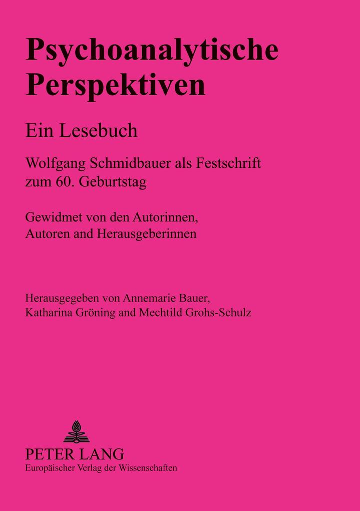 Psychoanalytische Perspektiven