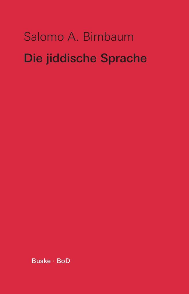 Die jiddische Sprache