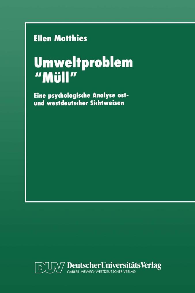 Umweltproblem 'Müll'