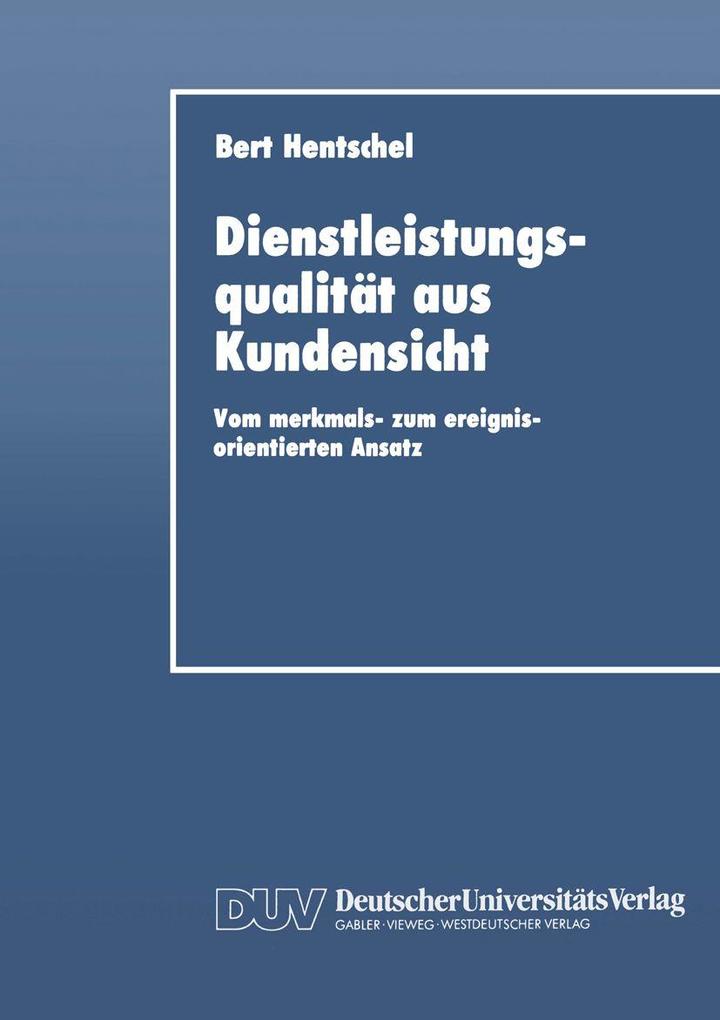 Dienstleistungsqualität aus Kundensicht