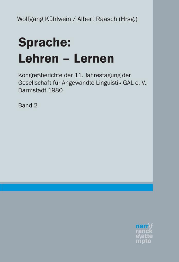 Sprache: Lehren-Lernen Band 2