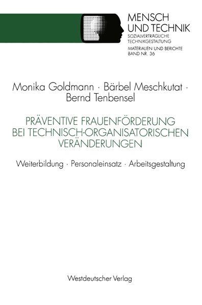 Präventive Frauenförderung bei technisch-organisatorischen Veränderungen