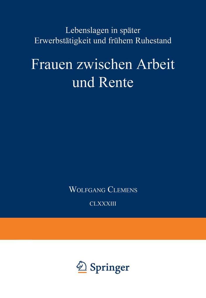 Frauen zwischen Arbeit und Rente