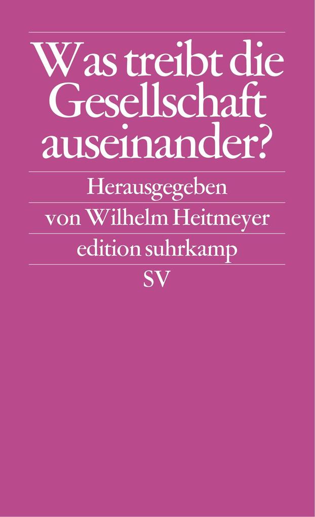 Was treibt die Gesellschaft auseinander? (Bundesrepublik Deutschland auf dem Weg von der Konsens- zur Konfliktgesellschaft 1)
