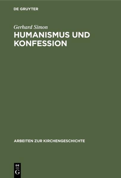 Humanismus und Konfession