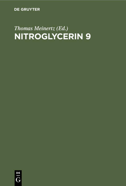 Nitroglycerin 9 - Hamburger Nitroglycerin-Symposion (9 : 1999 : Hamburg)