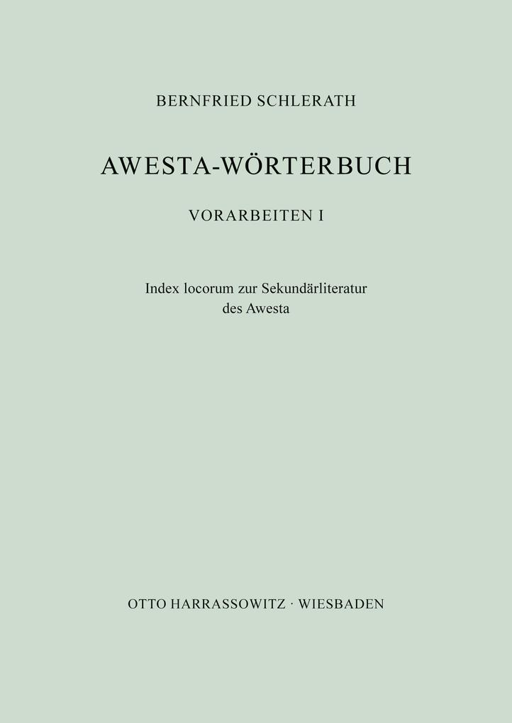 Awesta-Wörterbuch