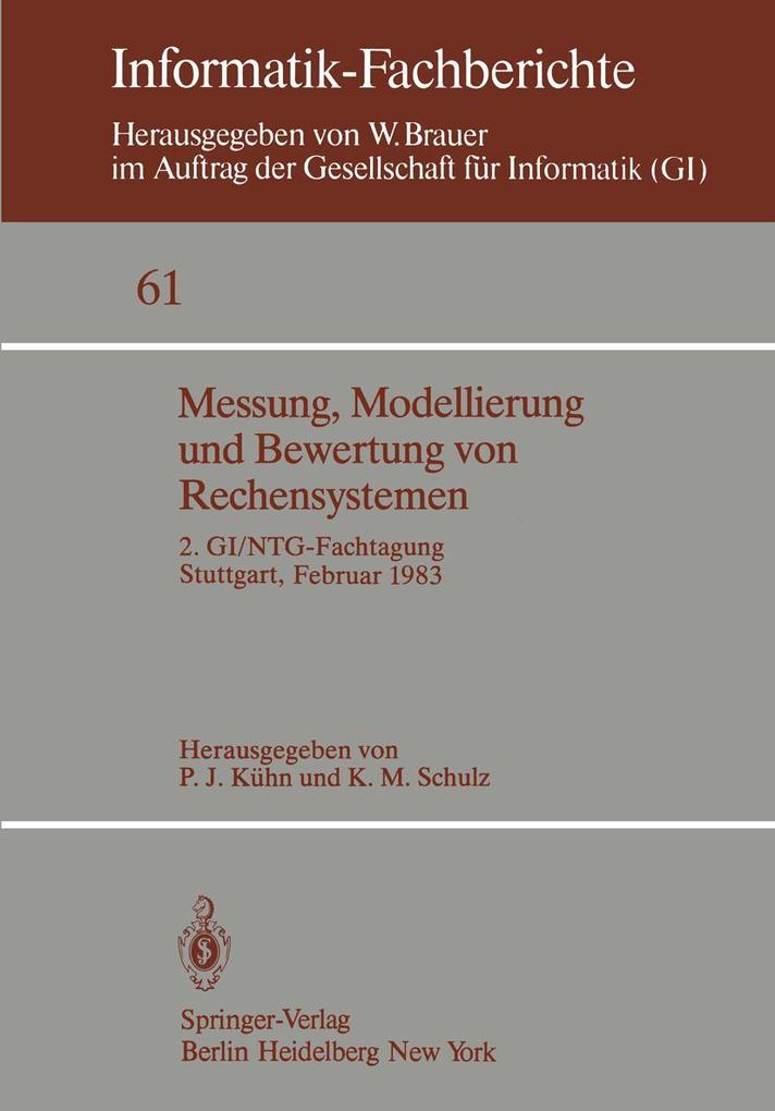 Messung Modellierung und Bewertung von Rechensystemen