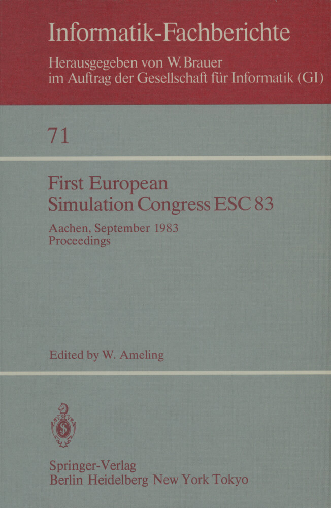 First European Simulation Congress ESC 83