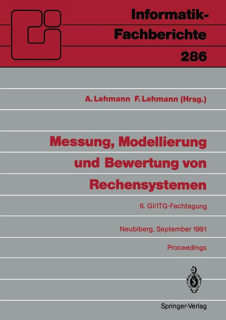 Messung Modellierung und Bewertung von Rechensystemen