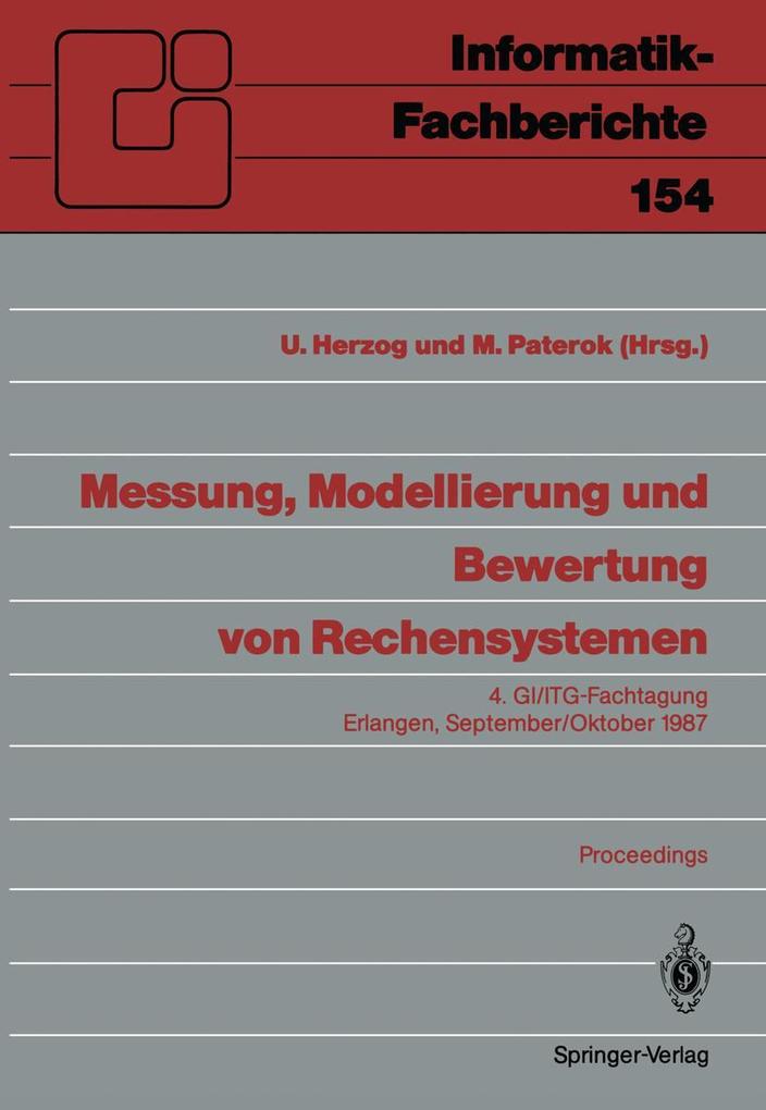 Messung Modellierung und Bewertung von Rechensystemen