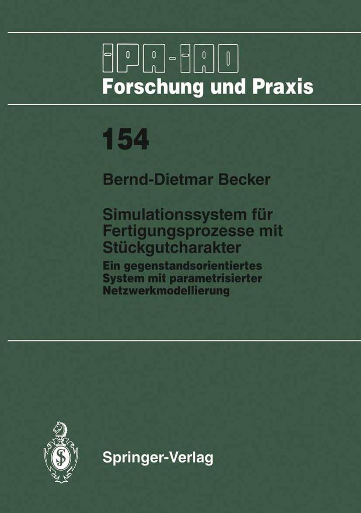 Simulationssystem für Fertigungsprozesse mit Stückgutcharakter