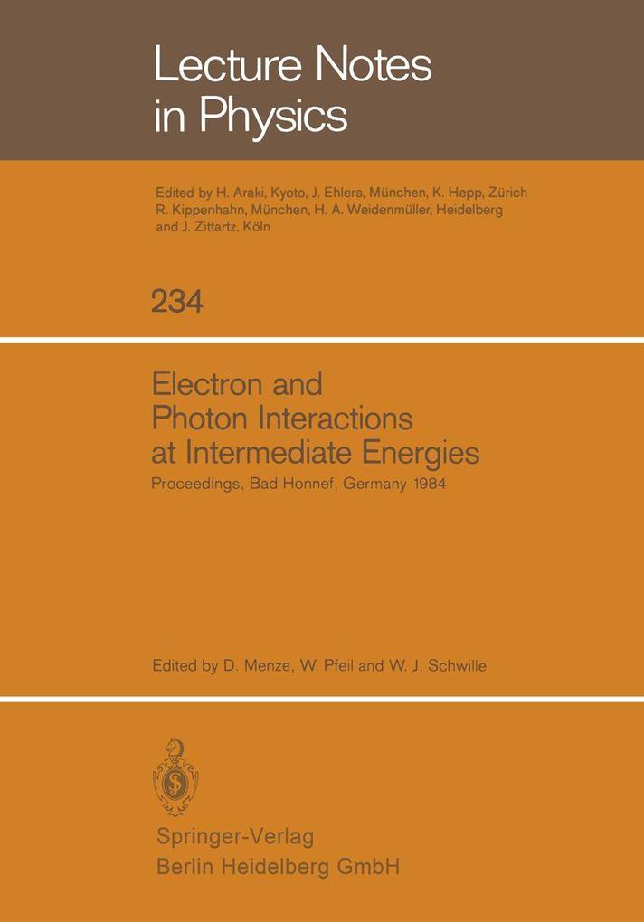 Electron and Photon Interactions at Intermediate Energies