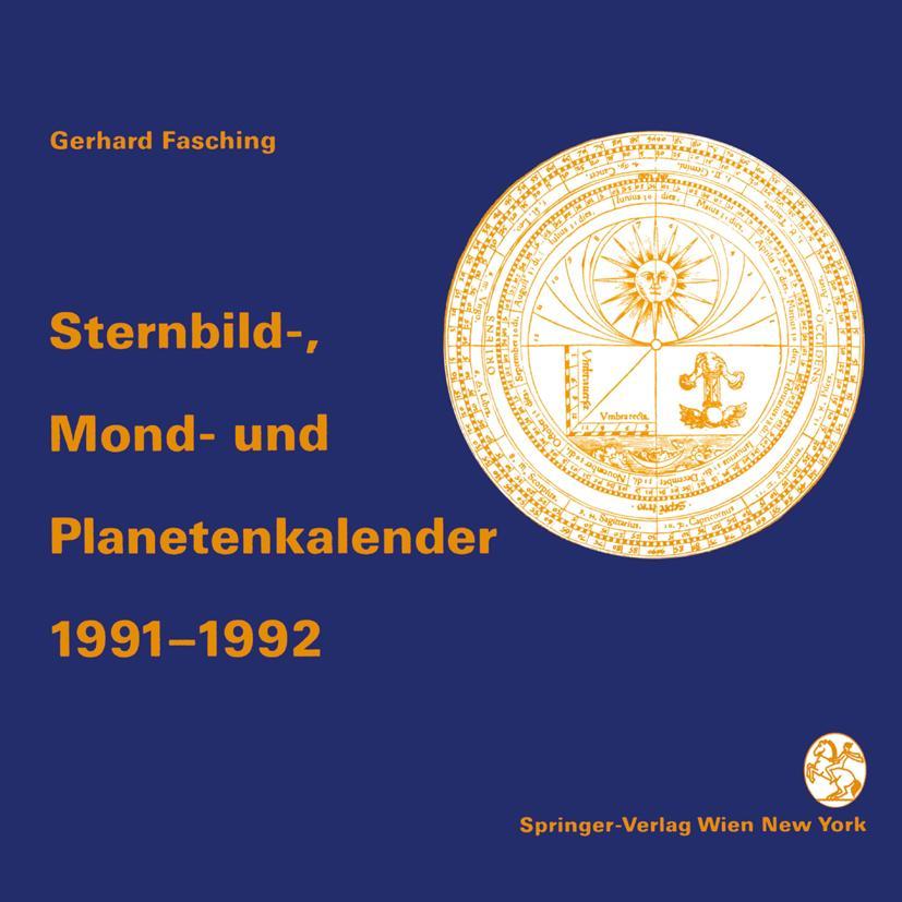 Sternbild- Mond- und Planetenkalender 1991-1992