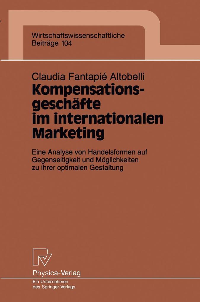 Kompensationsgeschäfte im internationalen Marketing